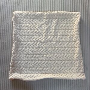 Square Couch Sofa Pillow Cover Pet Cover Cream Bone Chevron Soft Pattern